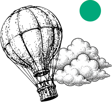 vintage air balloon icon