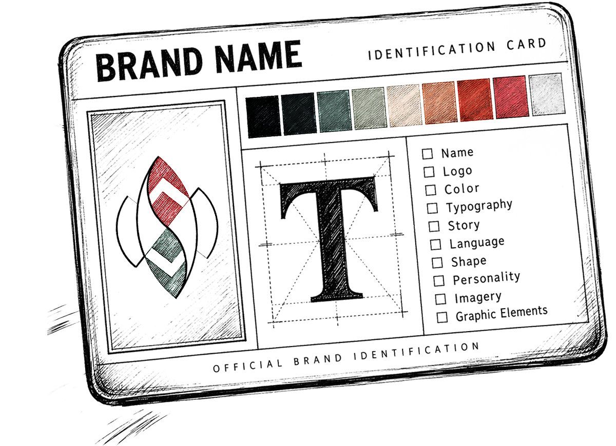 brand identification card